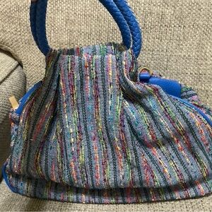 Multicolor Striped Women's Bag